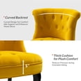 thumbnail image 5 of 14Karat Home Wingback Chair, Yellow, 5 of 8