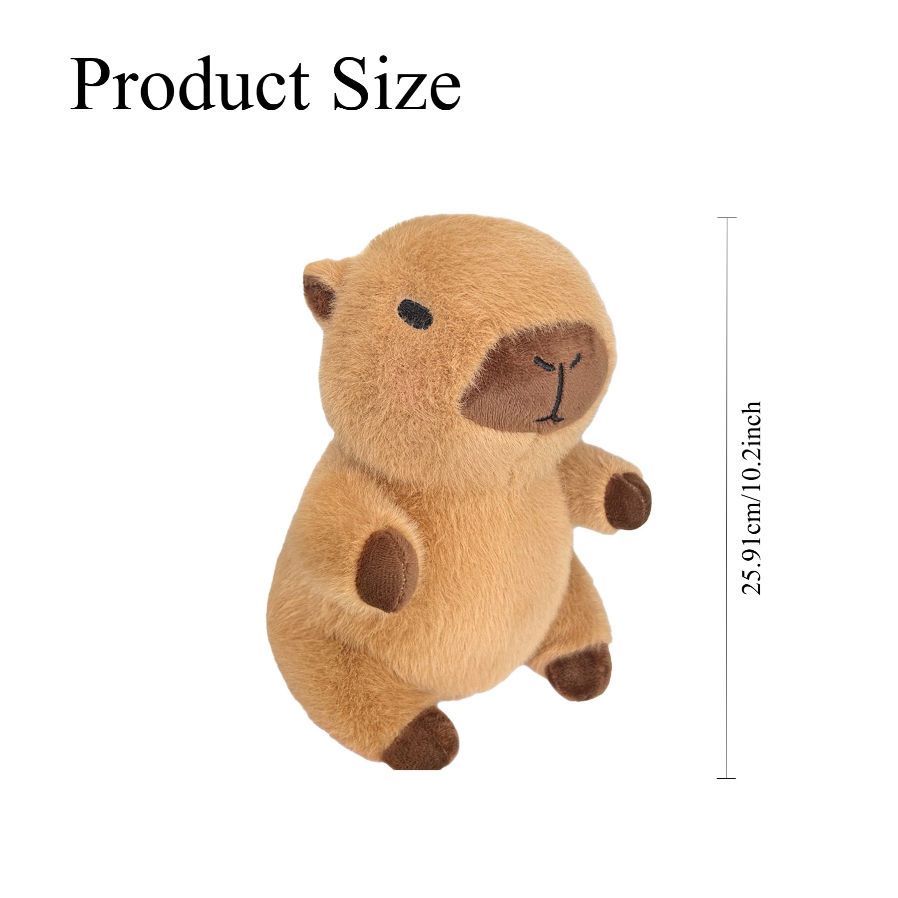 Capybara Plush Stuffed Animal 10.2 Inch, Easter Bunny Outfit Capybara Stuffed Animal Plush Toy, Cute Plushies Plushie for Kids, Girls Birthday Gifts Age 8-10