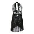 thumbnail image 6 of Puntoco Womens Plus Size Dress Clearance,Plus Size Women Lingerie Lace Halter Chemise Nightgown Underwear Nightdress +T-String Sleepwear Suit Black XXL(XXL), 6 of 9