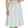 thumbnail image 1 of Women's Crocodile Gator Pattern A-line Printed Skirt Casual Wear, 3XL, Teal Grey, by Ambesonne, 1 of 6