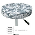 thumbnail image 4 of Fotbe Lilies Flowers Stool Covers Round,Waterproof Round Bar Stool Covers Bar Chair Covers Washable Stool Cushion Slipcover for 12-14 Inch Chair-14 inch, 4 of 7
