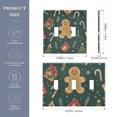 thumbnail image 2 of Yayeee Toggle Light Switch Wall Plate 3-Gang 6.37"x4.48" Decorative Outlet Cover, Brown Christmas Gingerbread, 2 of 7