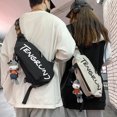 thumbnail image 2 of Bolso de pecho para hombre, deportivo, para estudiantes, bandolera, informal, pequeño, de moda, para mujer, 2 of 6