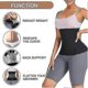 thumbnail image 4 of Waist Trainer For Women Snatch Bandage Tummy Sweat Wrap Plus Size Workout Waist Trimmer For Gym Sport, 4 of 5