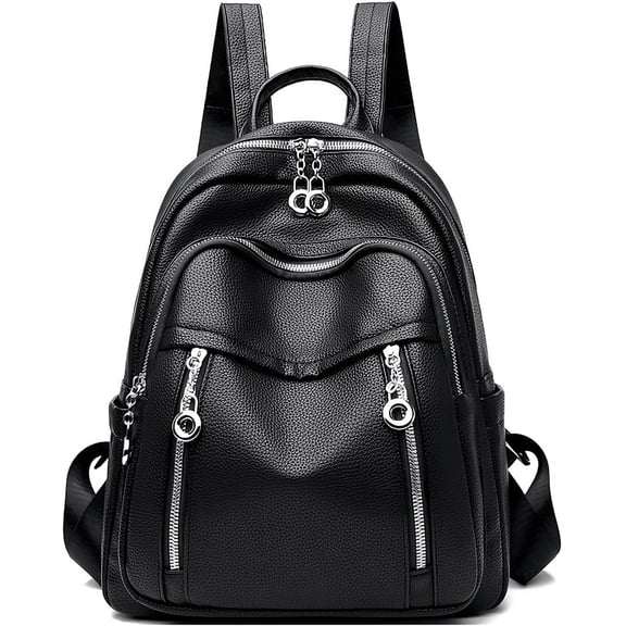 Sunyuer PU Leather Anti-Theft Backpack for Women, Lightweight Stylish & Spacious Purse Backpack, Fashion Versatile Bag for Daily Work Travel