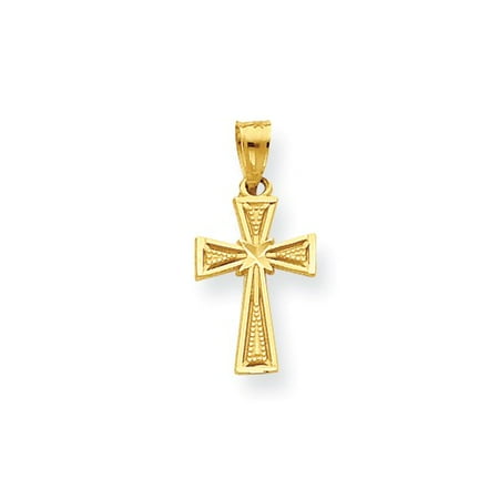 10k Yellow Gold Cross Pendant