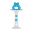 thumbnail image 5 of Nuby Silicone Fun Teethers for Infants, Bunny and Tuba, Blue and Green, 2 Pack, 5 of 9