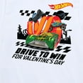 thumbnail image 3 of Hot Wheels - Valentine's Drive to Win - Toddler And Youth Short Sleeve Graphic T-Shirt, 3 of 5