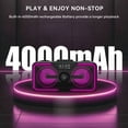 thumbnail image 2 of BIGASUO Karaoke Machine, Portable Bluetooth Speaker with 2 UHF Wireless Karaoke Microphones for Adults , Home Karaoke Singing Machine PA System with LED Lights, Supports TF Card/USB, Aux in, 2 of 14