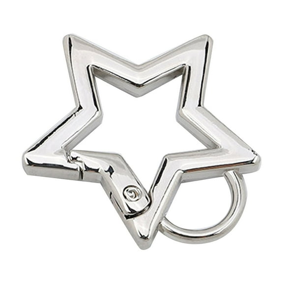 Stainless Steel Star Shape Carabiner Clip Spring Hook Keyring Carabiners Keychains Outdoor Accessories