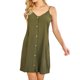 thumbnail image 2 of Vestido sin mangas con tirantes ajustables y cuello en V para niña, Verde, XXL Monstrate AP001327-15, 2 of 7