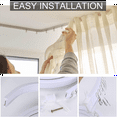 thumbnail image 7 of 5 Metre Bendable Ceiling Curtain Rail, Flexible Ceiling Curtain Rail, Curtain Rail, Accessories, Cur white plastic, 7 of 7