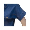 thumbnail image 5 of Lavaport Women's Vintage Turn Down Collar Denim Dresses with Pockets, 5 of 5