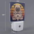 thumbnail image 2 of Uemuo Pug dog Yoga Night Light, Night Lights Plug into Wall, Dusk to Dawn Sensor Warm White Led Night Light 0.5W-EU, 2 of 9