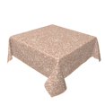 thumbnail image 6 of Zufioo Beige Sparkling Glitter Print Square Decorative Tablecloth, Wrinkle-resistant, Waterproof and Oil-resistant Tablecloth Coffee Table Cloth, Suitable for Restaurants-54"x54", 6 of 8