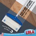 thumbnail image 6 of LOLA Rola PET Hair Remover Sticky Mop, Giant Floor Lint Roller, 9" x 3.5", Extender Handle, LARGEST HEAD, Traps hair, Dust, Dirt, Extra Sticky Sheets, 6 of 8