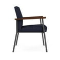 thumbnail image 2 of Mystic Reception Waiting Room Guest Chair / Charcoal Steel / Navy Blue, 2 of 5