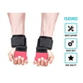 thumbnail image 2 of RIMSports Gym Weight Lifting Hooks Grips with Deadlift Wrist Straps, 2 of 6