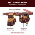 thumbnail image 3 of Set de electricista Occidental Leather Pro XXXL con 23 bolsillos, 3 of 6