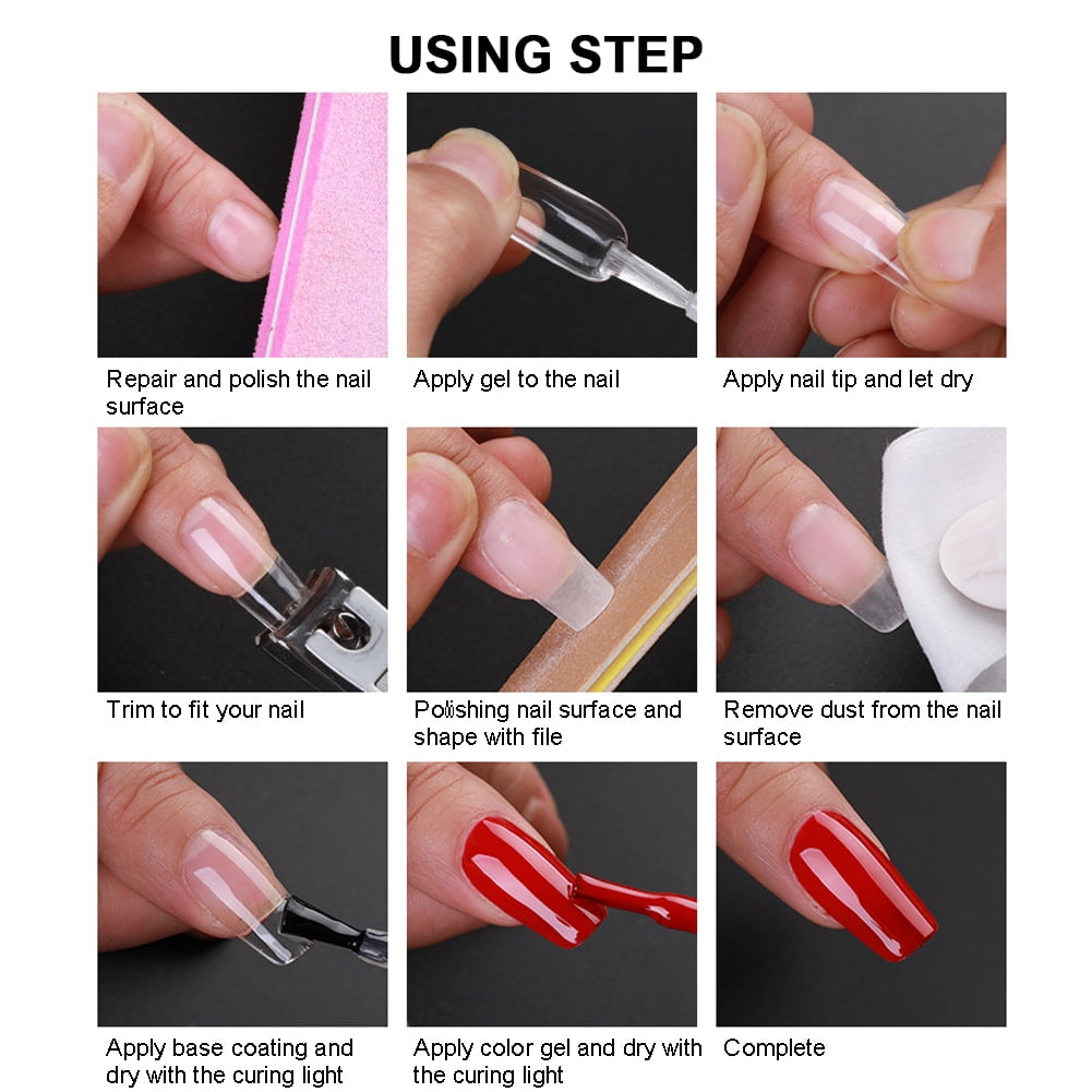 EOTVIA Easy To Remove Artificial Nails, False Nail Art Tips, For Home Salon Shop Beauty Salon Manicure Store EOTVIA Easy To Remove Artificial Nails, False Nail Art Tips, For Home Salon Shop Beauty Salon Manicure Store