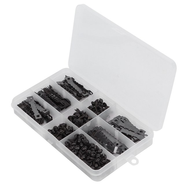 Sawtooth Hangers, Compact Structure 100Pcs Black Repeated Use Picture Hanging Hardware For Engineer For Photo Frame Photo, Drawing Board
