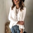 thumbnail image 4 of Puntoco moda mujer Casual manga larga cuello en V suelta sin capucha prendas de vestir camiseta otoño fiesta blusa tops Puntoco Puntoco-6476, 4 of 8