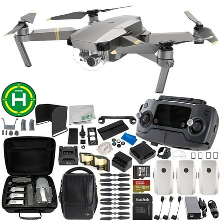 DJI Mavic Pro Platinum Collapsible Quadcopter FLY MORE COMBO 3-Battery Ultimate Accessory Bundle - CP.PT.00000069.01