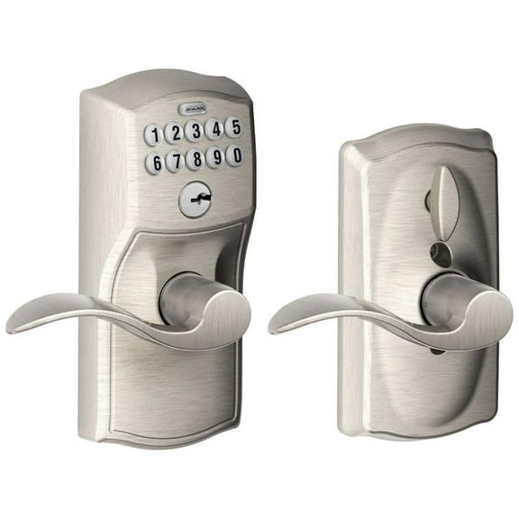 Schlage Fe595-Cam-Acc Camelot Keypad Entry - Nickel