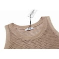 thumbnail image 6 of Zeagoo Womens Summer Crochet Sleeveless Sweater Vest Round Neck Hollow Out Knit Tank Tops Casual Loose Cami Tops, 6 of 7