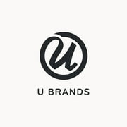 لوحة نشرة U Brands Linen 40 × 30 بوصة إطار ديكور أبيض 2917U00-01