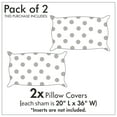 thumbnail image 3 of Abstract Pillow Sham Set of 2, Simple Modern Pattern of Circles on Lines Necklace Look Print, Quality Microfiber Bedding Item for All Seasons, 26" x 20", Pale Sage Green Pearl, by Ambesonne, 3 of 3