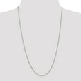 thumbnail image 2 of 14K White Gold 1.5mm Solid Polished Cable Chain Anklet 9 Inch, 2 of 5