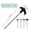 Black*4, variant on XIANXIAN 8 Inch Screw in Tent Stakes, Heavy Duty Tent Stakesy, Threaded Tent Spikes, Metal Tent Pegs for Canopy, Tarp and Garden, Ground Stakes for Outdoor, Camping (4PCS, Orange*4
