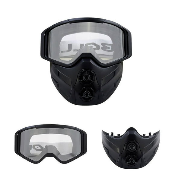 pstuiky Parabrisas completo para motocicleta, parabrisas para desierto, máscara facial para parabrisas
