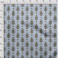 thumbnail image 3 of oneOone Polyester Lycra Fabric Leaves & Paisley Block Decor Fabric Printed BTY 56 Inch Wide, 3 of 4