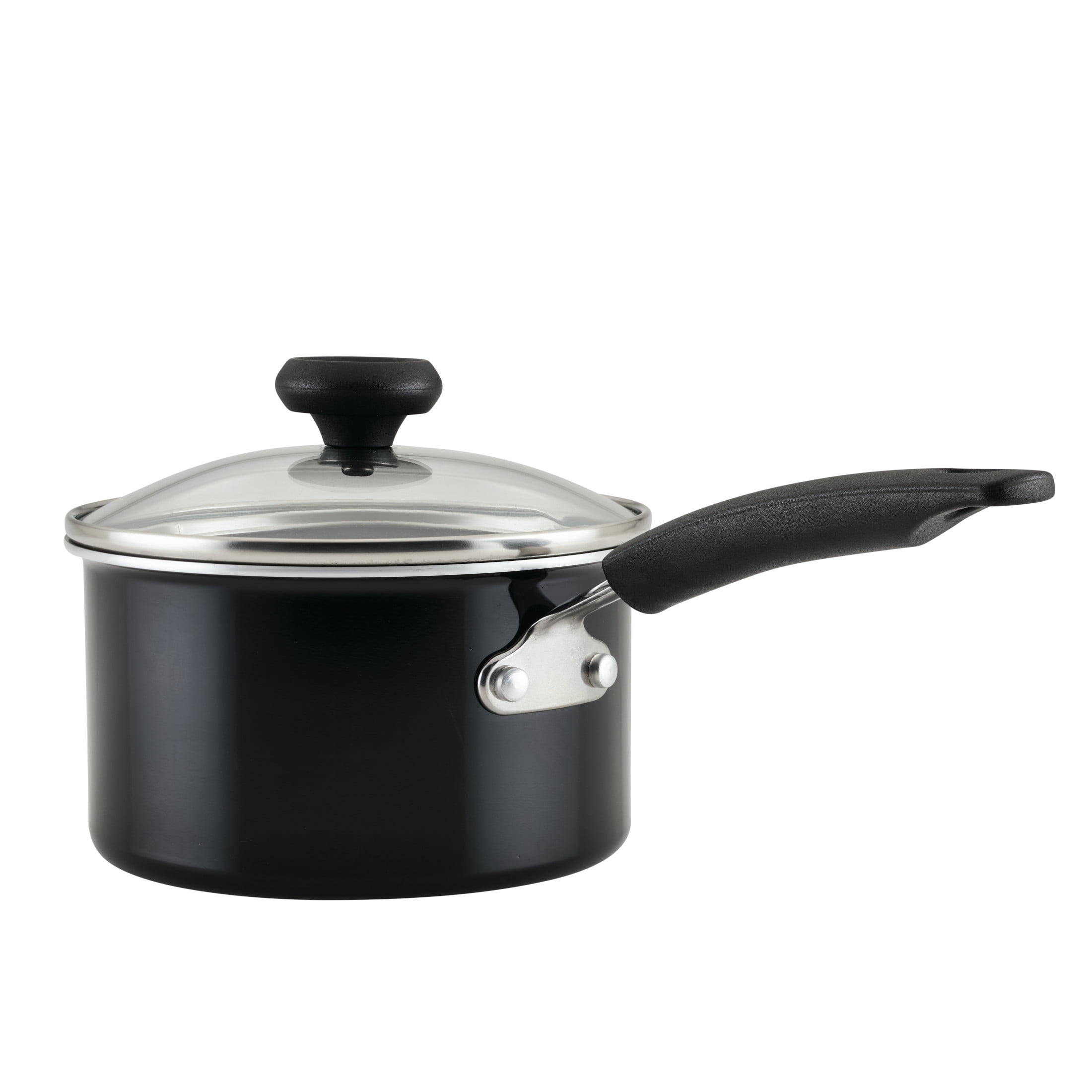 Farberware Easy Clean Pro 14 Pcs Ceramic Nonstick Cookware Set with Cooking Tools, Dishwasher Safe, Black