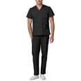 thumbnail image 2 of Adar Mens Medical Scrubs Set Medical Uniforms - Roomy Fit (30 Colors), 2 of 7