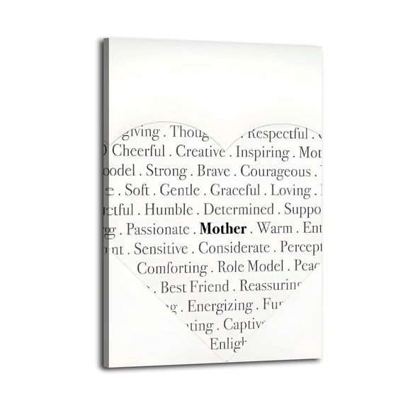 Mothers Day Quote, Positive Affirmations Poster Great Wall Art for Home Decor,, Mother's Day Gift, Posters for Bedroom, Office Or Living Room