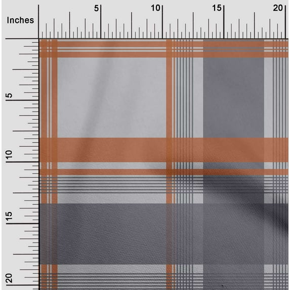 oneOone Polyester Lycra Fabric Madras Check Print Sewing Fabric BTY 56 Inch Wide