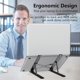 thumbnail image 3 of Laptop Stand for Desk, Adjustable Laptop Riser ABS+Silicone Foldable Portable Computer Holder, Ventilated Cooling Notebook Stand for 10-15.6 Laptops, 3 of 5