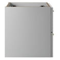 thumbnail image 3 of Wall Mount Sink Vanity Cabinet, Light Grey Gray, Wood, Hotel Bedroom Bathroom, Modern Contemporary HB33626, 3 of 9