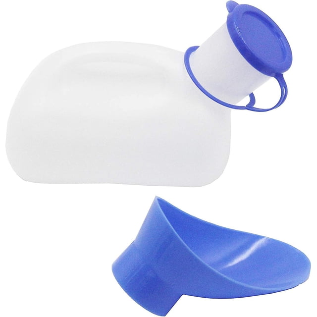 Orinal unisex con tapa 1000ml macho/hembra portátil con escala de medición Rojo Verde Cocina, Decoración y Otros