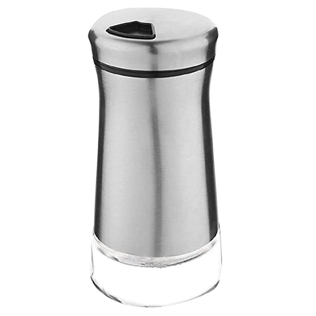 1 Pce Bouteille d'Assaisonnement en Verre Inoxydable Pot Récipient à Poivre Accessoire de Cuisine pour Maison Restaurant Cuisine