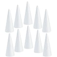 thumbnail image 1 of Tnarru 10Pcs Craft Foam Cones Foam Tree Cones Handmade Decorations Polystyrene Cones for Festival Wedding Party Celebration Modeling 7cmx3.6cm, 1 of 8