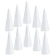 thumbnail image 2 of 10 conos de espuma para manualidades, decoraciones para árboles de espuma, conos de poliestireno para fiestas, celebraciones, actividades en el aula, 7 cm x 36 cm, 2 of 8