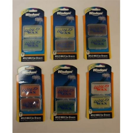 DDI 1334317 Wild Wax for Braces 2-Pack Assorted Flavors Case of 96