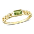thumbnail image 1 of 1/3 Carat (ctw) Peridot Link Ring in 10K Yellow Gold, 1 of 4