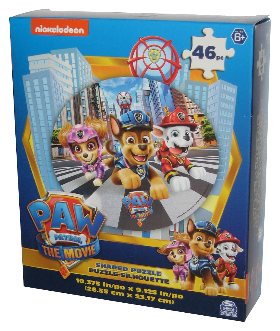 Paw Patrol The Movie 46pc Spin Master Cardinal (2021) Shaped Silhouette  Puzzle