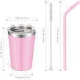 thumbnail image 2 of Kids Tumblers with Lids and Straws, 4 Pack Stainless Steel Cups with Lids for Kids Spill Proof, 12oz Double Wall Vacuum Insulated Cups for kids and Adults, 2 of 7