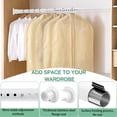 thumbnail image 4 of Closet Rods for Hanging Clothes, 1.3 Inch Diameter Heavy Duty Closet Rod 17-87 Inches Adjustable Clothes Hanging Bar Matte White Shower Curtain Rods for Closet, Wardrobes, Bathroom, Windows, 4 of 6